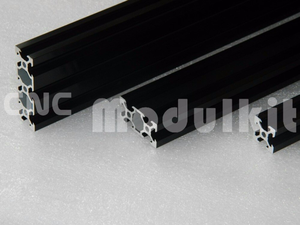 2060V-slot Aluminum Profile CNC Router Black 2060 V-slot Frame Extrusion Free Cutting Device Equipment Construction CNC MODULKIT