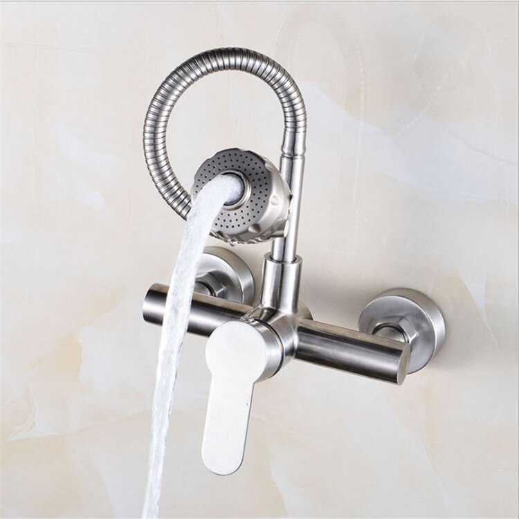 Brushed finish 22mm kitchen faucet aerator two water modes water bubbler nozzle ABS water saving aerator water spout
