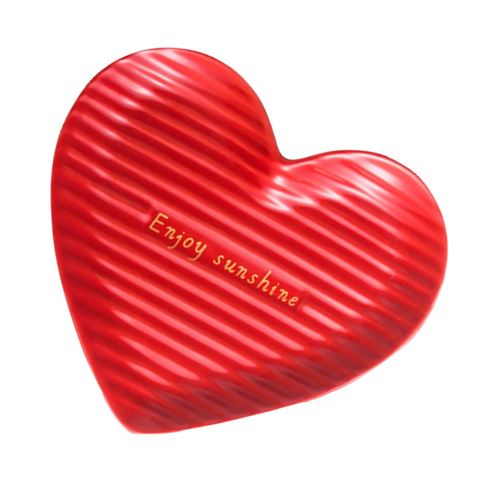 1pc Ceramic Food Serving Plate Food Tray Food Storage Plate Fruit Dessert Plate: Red