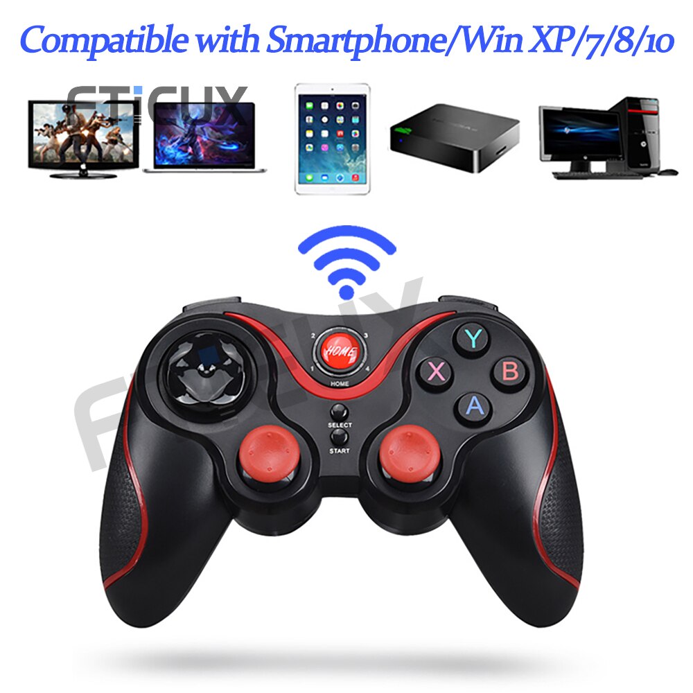 T3 X3 Gamepad inalámbrico Bluetooth para IOS Android teléfono móvil inalámbrico de la palanca de juego manejar para tableta TV caja titular