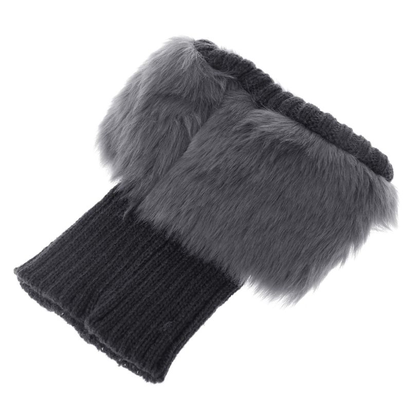 XEPST Faux Fur Fuzzy beenwarmers harige laarzen covers voor vrouwen, warme pluizige boot manchetten, pluizige beenwarmers, 25 cm, Wit, one size