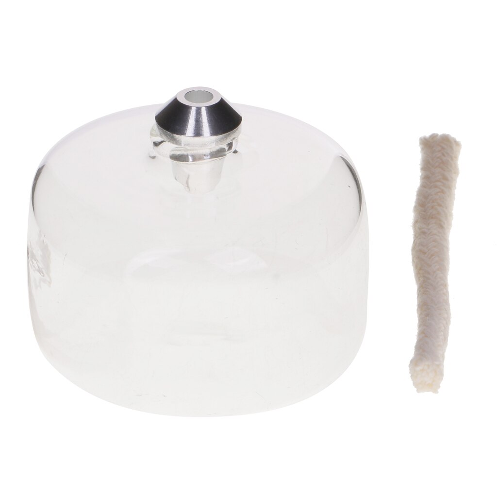 35ml Clear Glass Alcohol Lamp with Wick for Stirling Engine Heating Tools Accessories