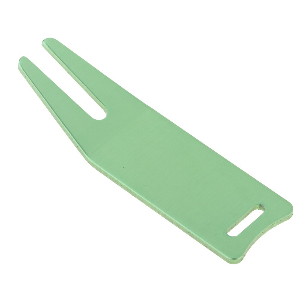 Metal Golf Divot Repair Tool Putting Green Fork Club Rest Pitch Maintain