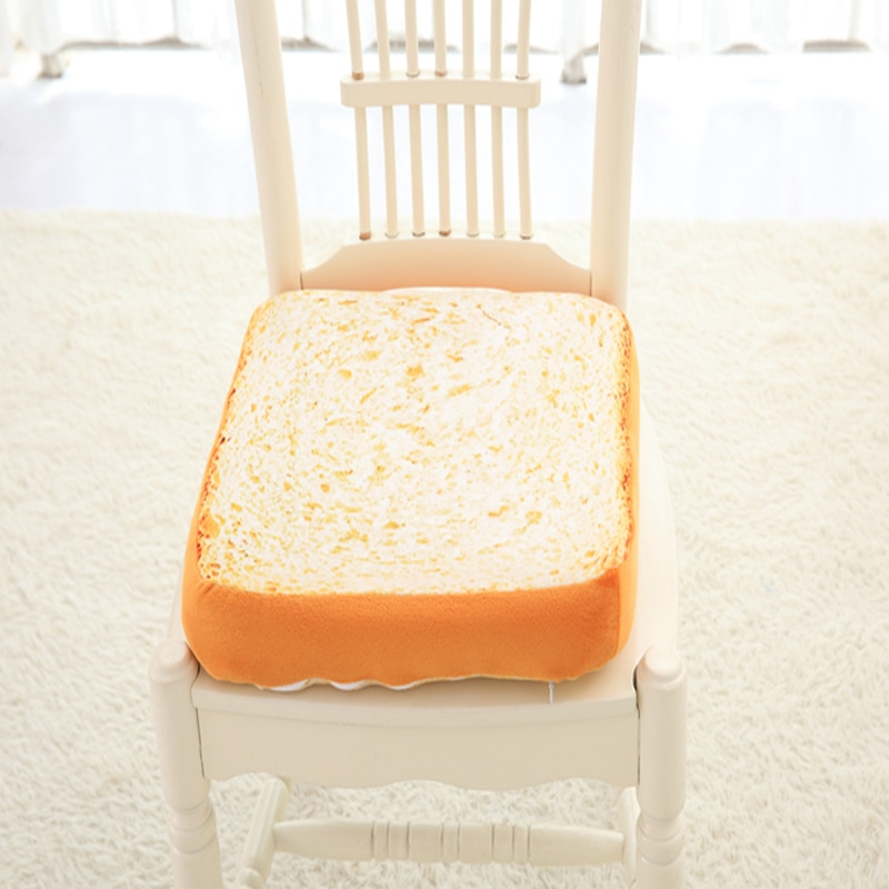 40 60cm kvadratisk vaskbar simulation toast brød pude sofa stol pude blød pude pude er meget behagelig og elastisk
