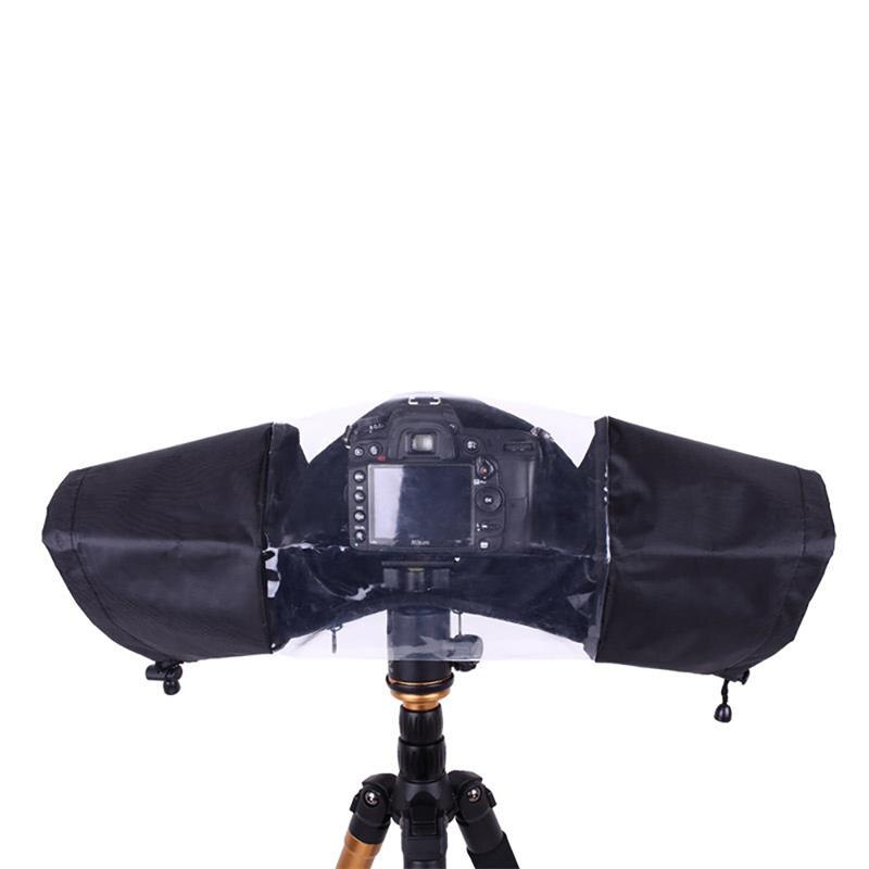 Vandtæt kamera regnfrakke nylon gennemsigtig tpu kamera regndæksel støvtæt beskytter til dslr kamera til canon nikon sony