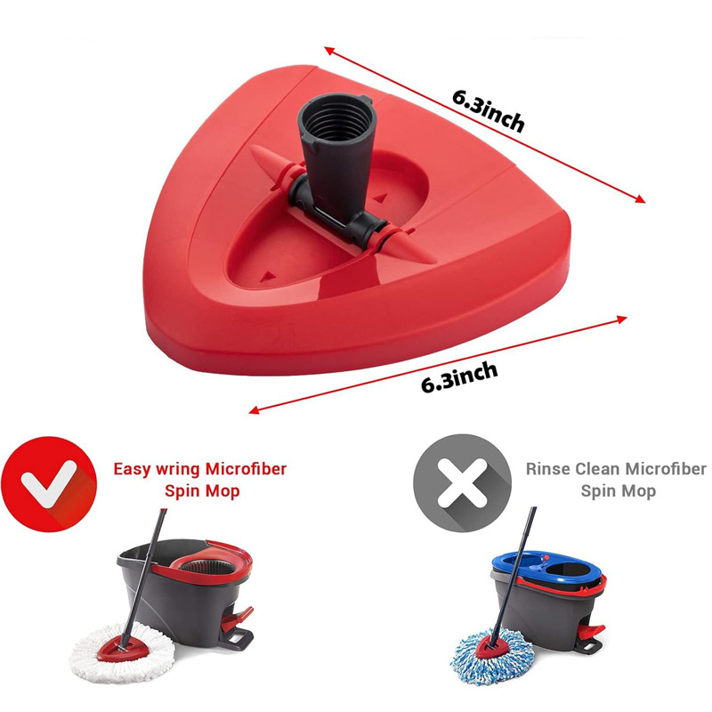 Spin Mop Doek Hoofd Basis Scrub Mop Borstelkop Vervanging voor Vileda O-cedar 360 ° Easy Wring Tank Systeem Douche Vloer Mop Borstel