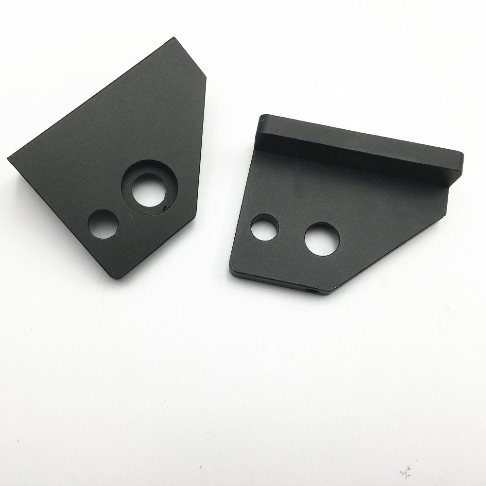 Version d'extrusion d'imprimante 3D à distance AM8/Anet A8 de 22mm, support de moteur pas à pas axe Z anodisé noir et kit de support de tige supérieure