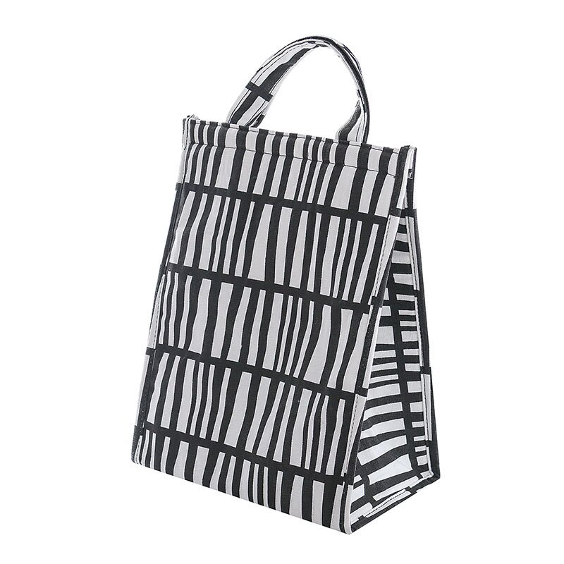Lunch Bag For Food Unisex Outdoor Simple Style Large Capacity Waterproof Lunch Bag Torba Na Lunch Gray: Zebra pattern