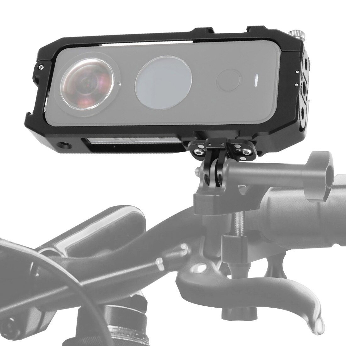 Camera Cage Rig Magnetic Foldable Tripod Adapter for Insta360 ONE X2 Protective Housing Frame 1/4 Cold Shoe Mount for Microphone