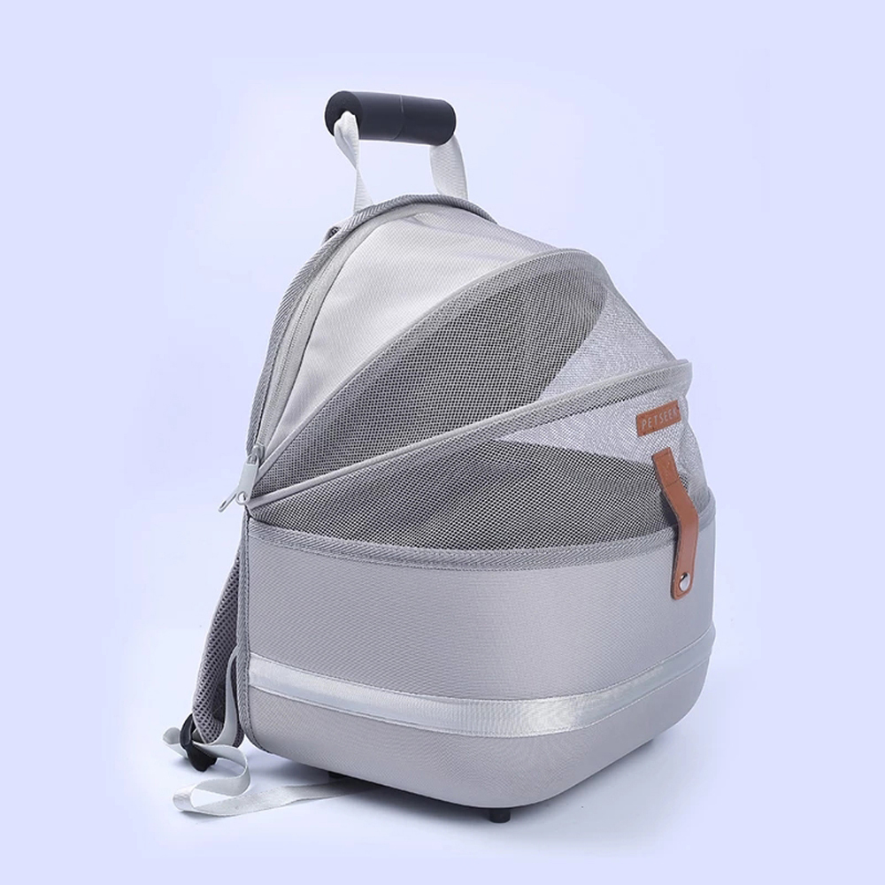 NICREW-mochila portátil transpirable para transportar mascotas, bolsa de transporte de viaje para cachorros, accesorios para gatos