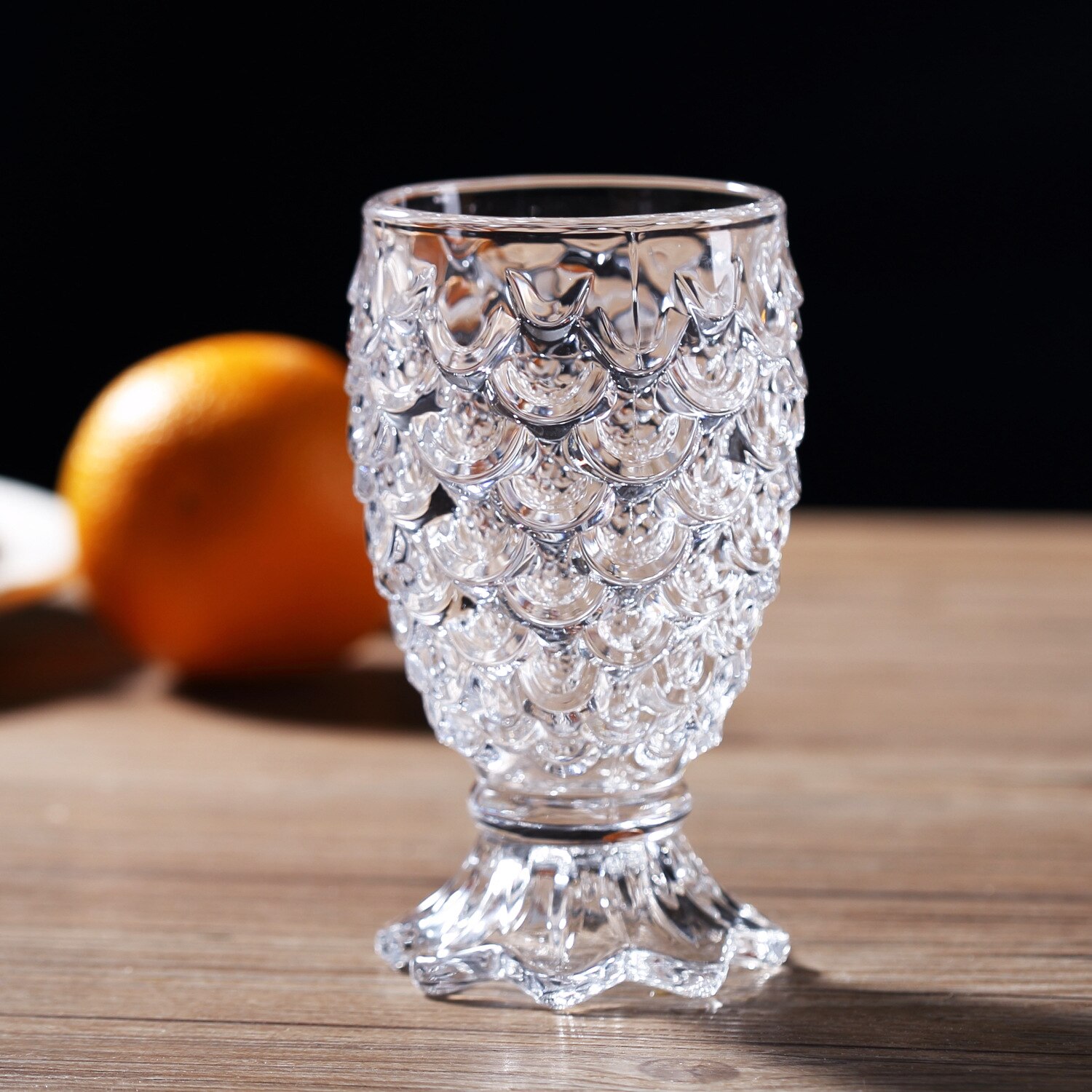 Vaso de cóctel de cola de pez sirena 3D, para Bar, escamas, patrón decorativo, bebidas especiales, vasos de cerveza, batidos, taza de postre, TIKI
