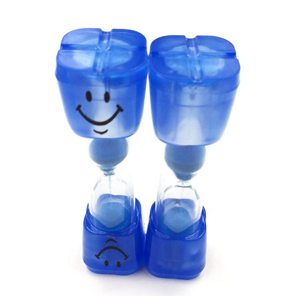 3 Min Plastic Sand Timer Cooking Clock Decorative Hourglass Sandglass Blue