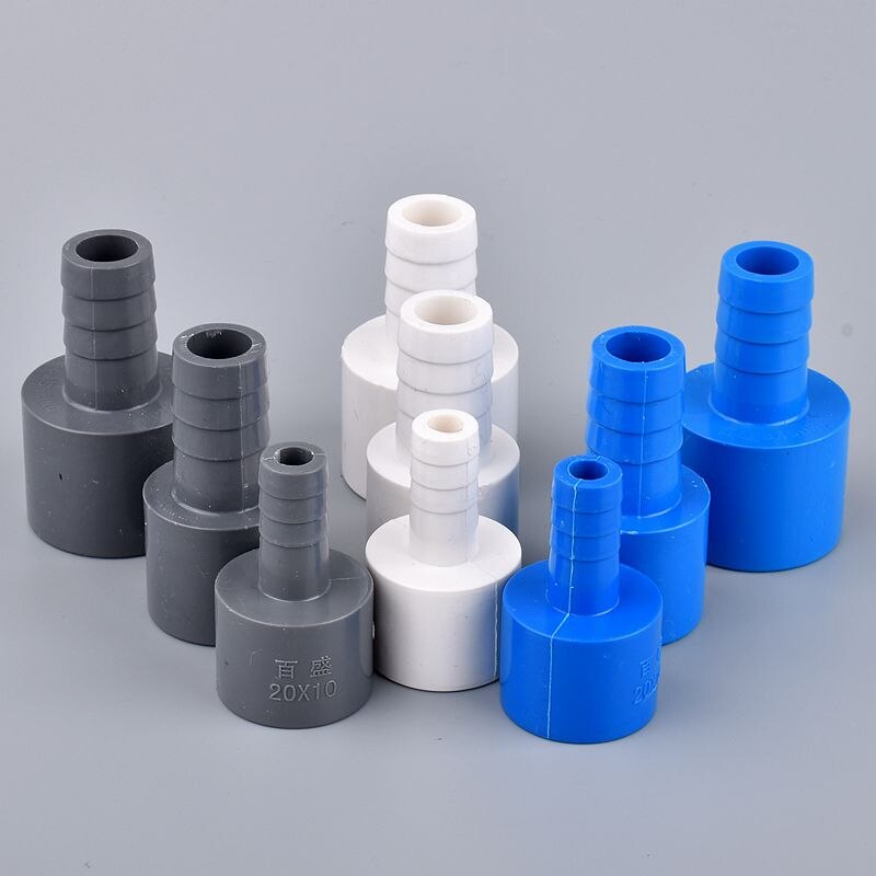 2pcs PVC ID 20/25mm To 10/16mm Pagoda Joints Garden Irrigation Fittings Water Pipe Connectors Aquarium Tank Tools Fountain Joint