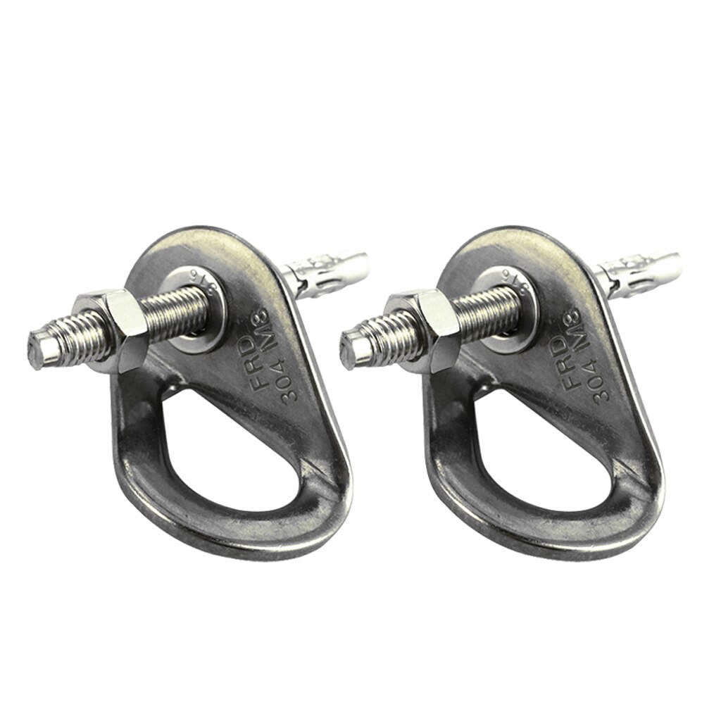 4pcs 8mm Rock Climbing 35KN Anchor Hanger Bolt Set Stainless Steel Outdoor Mountaineering Equipment Gear