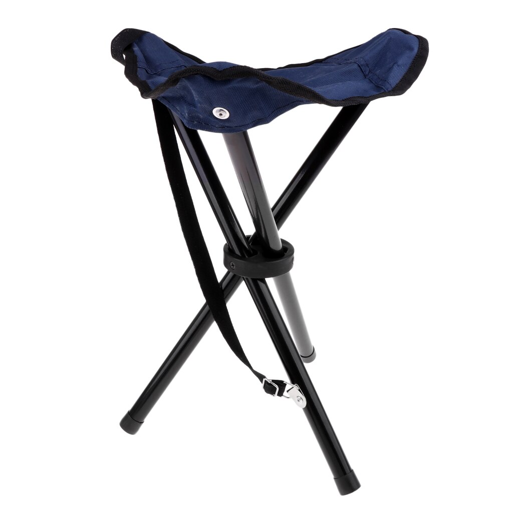 3 patas de Silla, taburete trípode, sillas plegables para acampar y pescar, asiento con correa de transporte