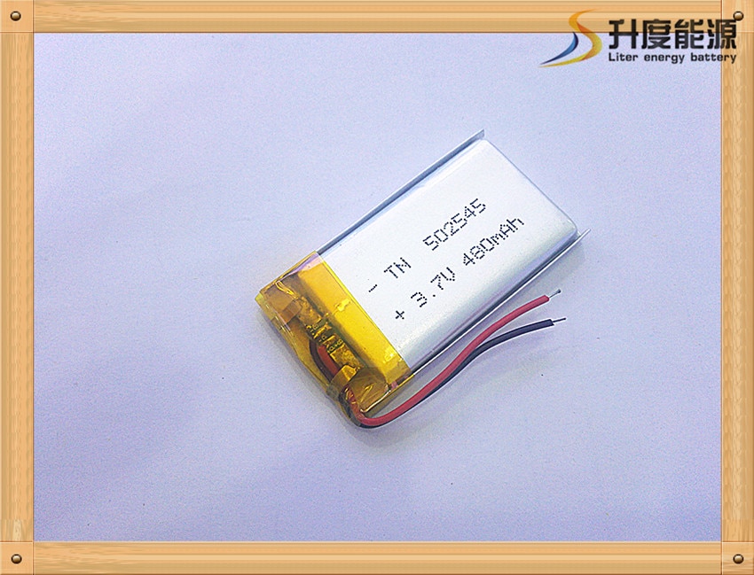 3.7V lithium polymer battery 052545 502545 480mah MP3 MP4 MP5 toy polymer lithium battery