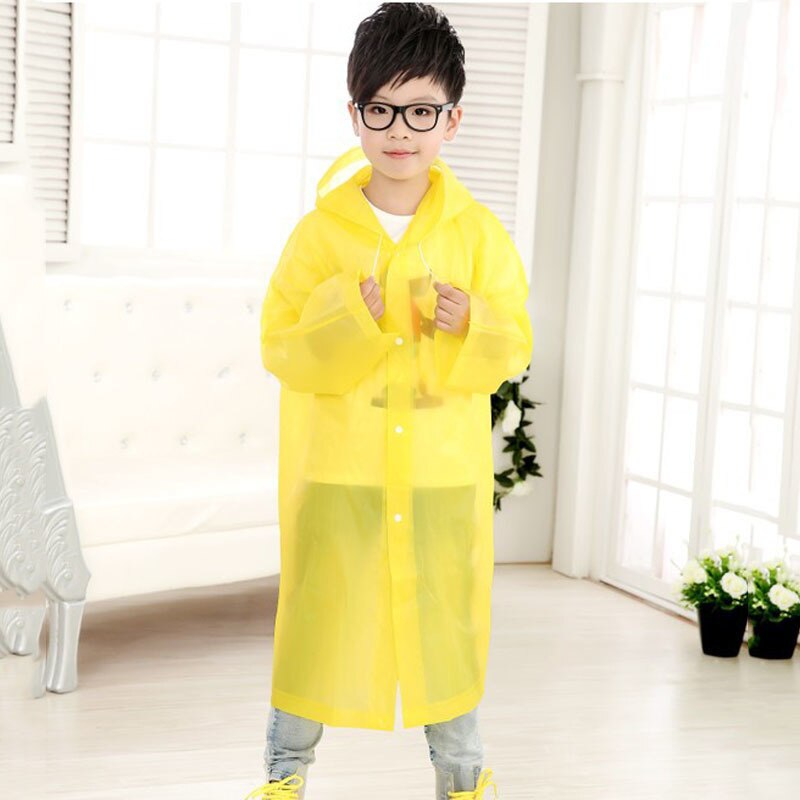 OBiQuzz Regenmantel Kinder - Kaninchen Muster Transparent Poncho Mit Kapuze