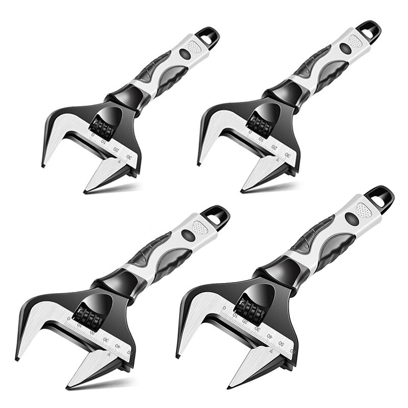 Adjustable Wrench Universal Spanner Key Nut Wrench 6" 8" 10" 12" Large Opening Adjustable Spanner Repair Hand Tools