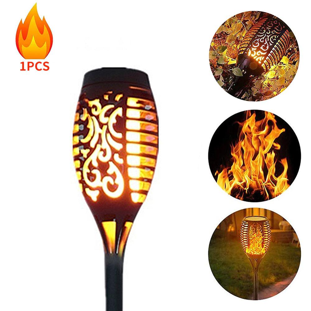 Landscape Lights Solar Torch Light Flickering Spot Lamp Home Garden Solar Lawn Lamp Lawn Light 96LED Waterproof Durable: 1PC 12led