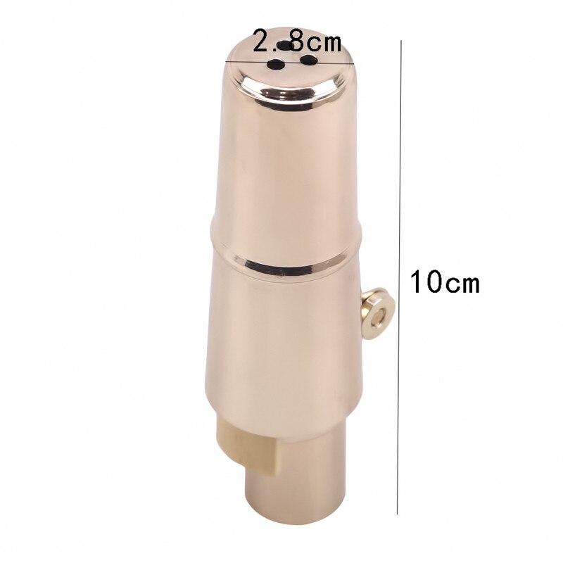 Professional Gold-Plated Alto Saxophone Mouthpiece - Metal with Cap & Ligature - Special Tone Chamber