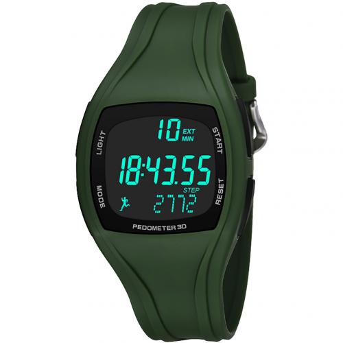 3d stappenteller alarm chronograaf horloge multifunctioneel heren digitaal polshorloge waterdicht sport student elektronisch horloge