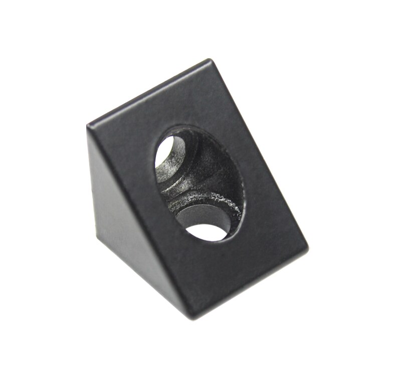 1pc Black Angle Corner Connector 90 Degree Angle Bracket For Openbuilds Cnc Mill 3d Printer Diy Parts: Nickel