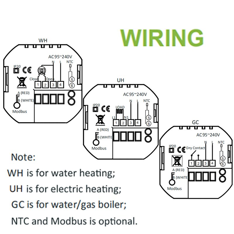 Termostato inteligente WiFi para calefacción de suelo, controlador remoto de temperatura para caldera de agua/Gas, termostato Alexa de Google Home