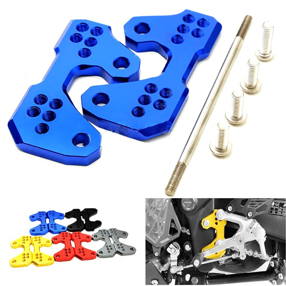 Motorcycle Adjustable Base Foot Pegs Rear for YAMAHA YZF R3 MT 03 MT03 YZF-R3 R25 Foot Peg Mount Bracket Parts