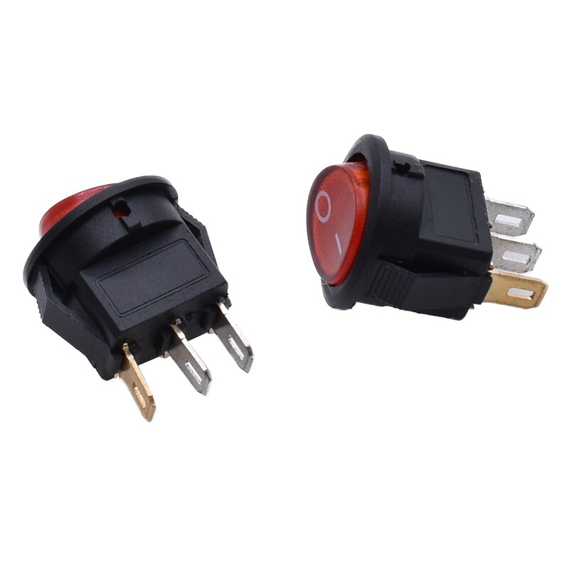 Spst On/Off Boot Rocker Switch Car Auto Boot Ronde Rocker 2 Pin Toggle Spst Switch Snap