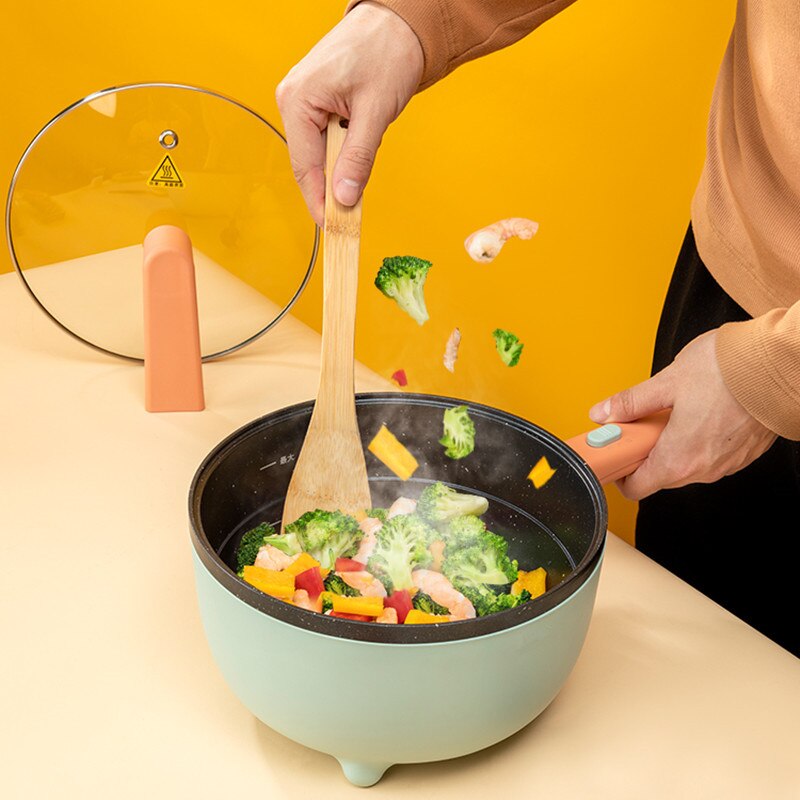 220V Portable Electric Frying Pan Pot Multifunctional Electric Cooking Pot Machine Household Mini Pot Multi Cooker
