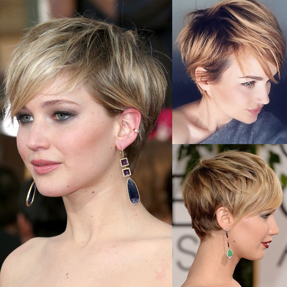 Short Wigs for Women Heat Resistant Synthetic Pixie Cut Wig Costume Cosplay Party Hair Wig