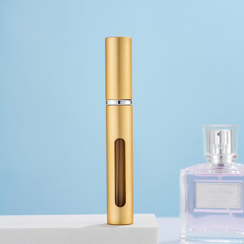 5ml Perfume Spray Bottle Portable Refillable Glass Bottles Empty Cosmetic Containers Travel Aluminum Perfume Atomizer: Gold