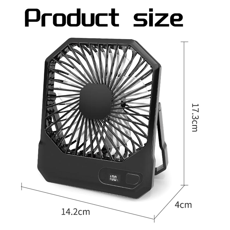 Y51a- personliga fläktar liten skrivbordsfläkt bärbar, resefläkt med powerbank ,3 hastigheter personlig fläkt tyst fläkt för utomhusbruk lätt att använda b