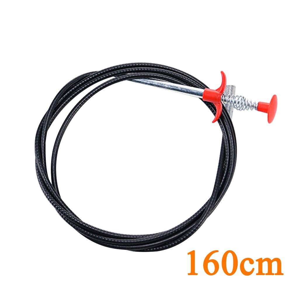 90CM Long Sewer Cleaning Wire Drain Snake Multifunctional Cleaning Claw Kitchen Bathroom Pipe Dredge Cleaning Tool: 160cm