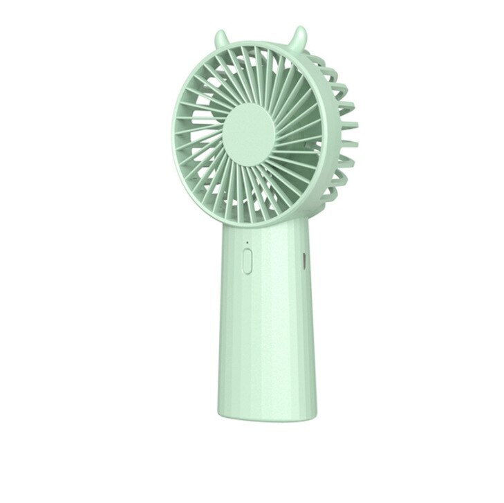 Draagbare Mini Usb Ventilator Elektrische Handheld Kleine Ventilator Voor Office Mini Outdoor Usb Fan Desktop Fan Oplaadbare Zomer Koeler: Licht Groen