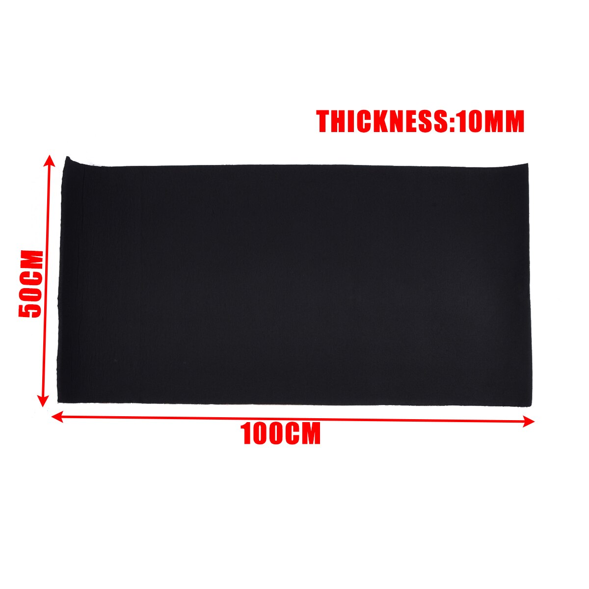 1 rouleau 100*50CM 10mm voiture insonorisation isolation thermique à cellules fermées mousse isolation tapis mousse panneau acoustique auto-adhésif