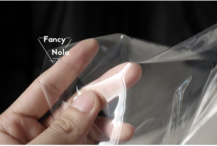 Transparent TPU fabric Waterproof plastic Thin Film fabric DIY Perspectival Clear cloth CG005