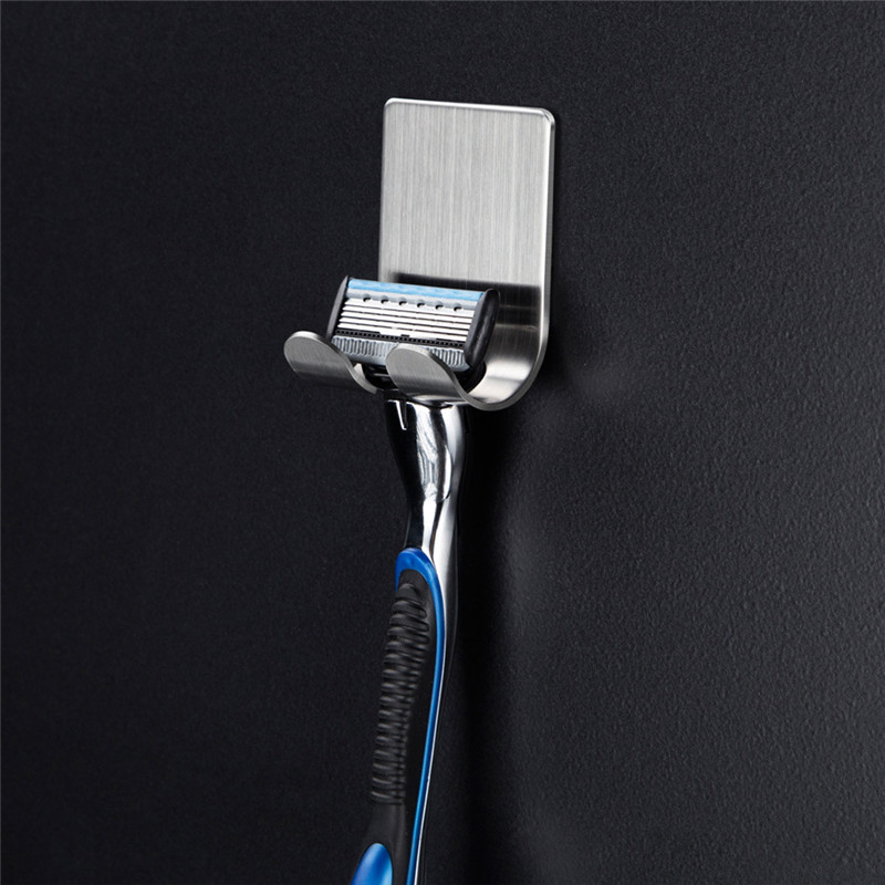 Adhesive Rvs Haken Houder voor Hang Badkamer Klein Gereedschap Föhn Plug Scheermes