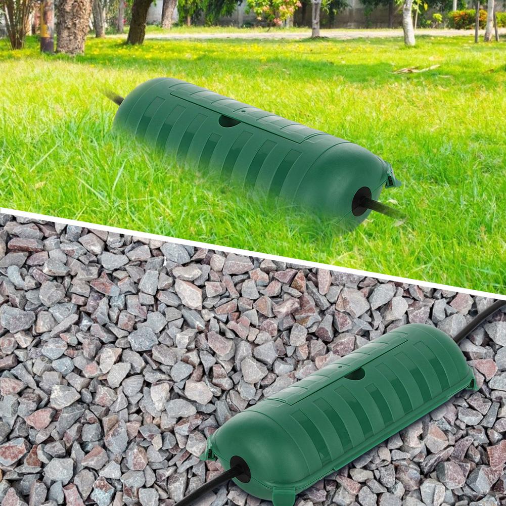 Electrical Extension Cord Cable Safety Junction Box Protector LED Strip Outdoor Safety Seal Weatherproof Green Connector Box