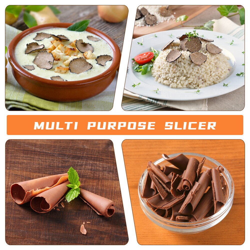 Bestonzon 2 Stuks Chocolade Truffel Schaafmachine Rvs Truffel Slicer Kaas Scheerapparaat Draagbare Keuken Gadget Voor Thuis Keuken Re