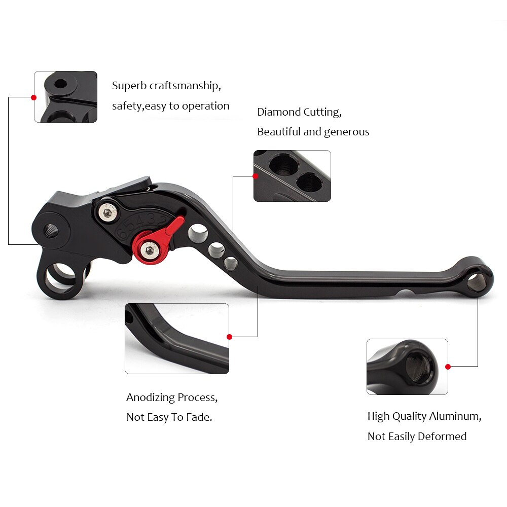 Levier 1991-2002 frein et d'embrayage réglable cnc pour moto 900 s  xj 600 1992 -2003  xj600s 850 850