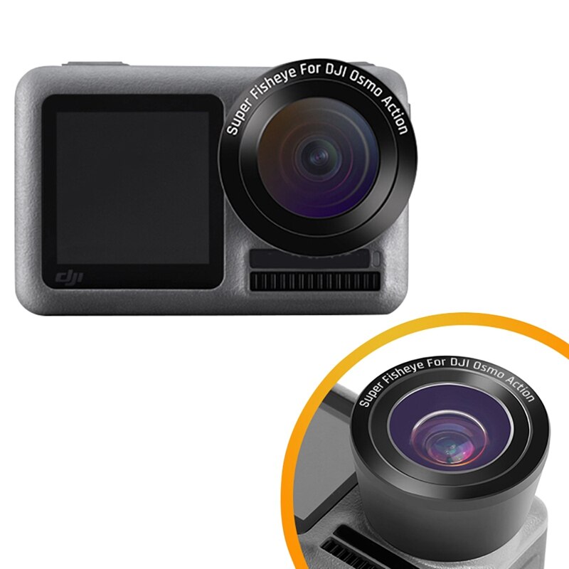 Onderwater Sport Camera Externe Optische Glas Fisheye Lens Voor Osmo Action