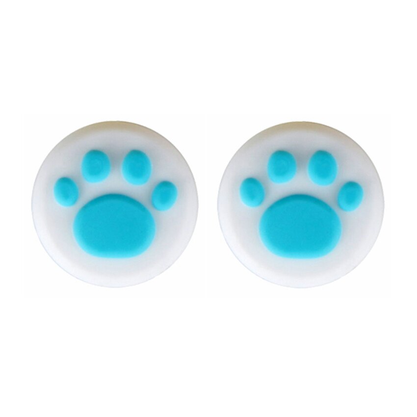 YuXi 2 sztuk słodki kociak Paw silikonowe nakładki na przyciski pokrywa dla przełącznik do nintendo NS Lite Joy Con JoyCon gałka analogowa Grip Joystick czapki: No.48