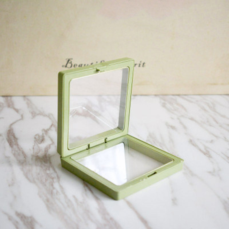 Picture Frame Jewelry Bracelet Packaging Box Colorful 3D Floating Shadow Display Film Suspensiony Storage Transparent Box: green