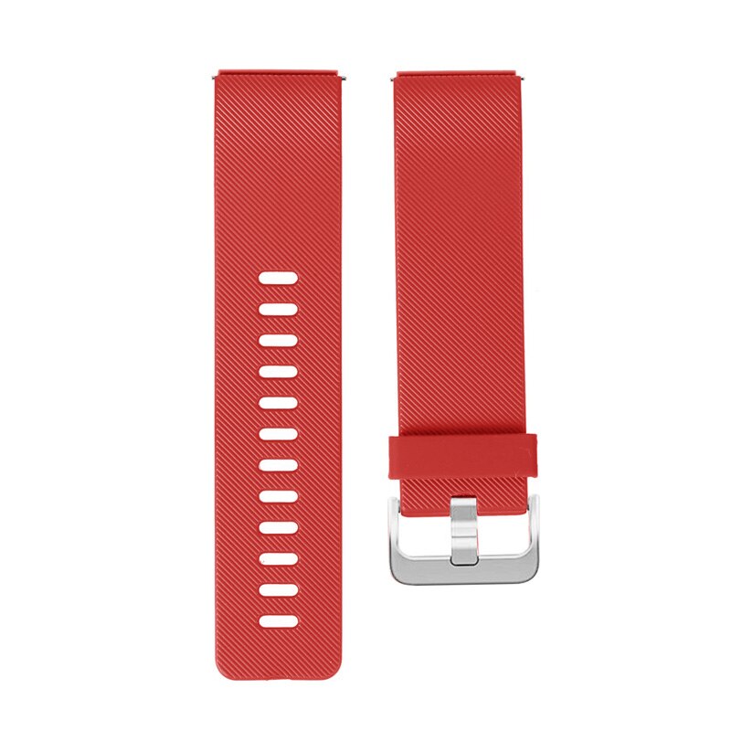 Bracelet en Silicone pour fitbit blaze bracelet de remplacement bracelet bracelet ceinture de poignet Correa smartwatch bracelet de montre en caoutchouc + boucle en métal: orange / size L