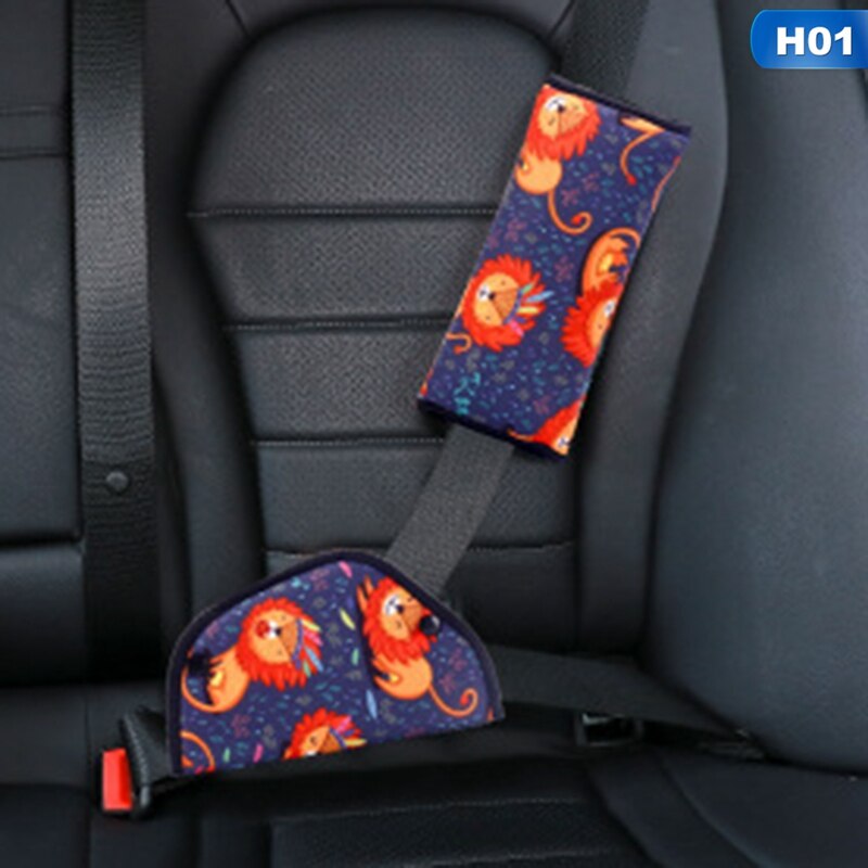 Auto sikkerhedssele holder holder sikkerhedssele polstring betræk til baby barn børn nakke sikkerhed skulderbeskytter skulderpude positioner: H01