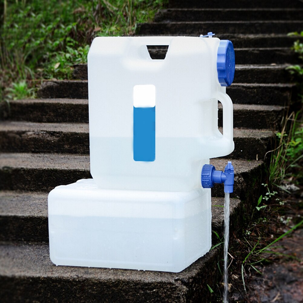 15L Water Container Auto Rijden Water Emmer Pc Verdikte Camping Water Tank Met Kraan Water Jug Container Opslag