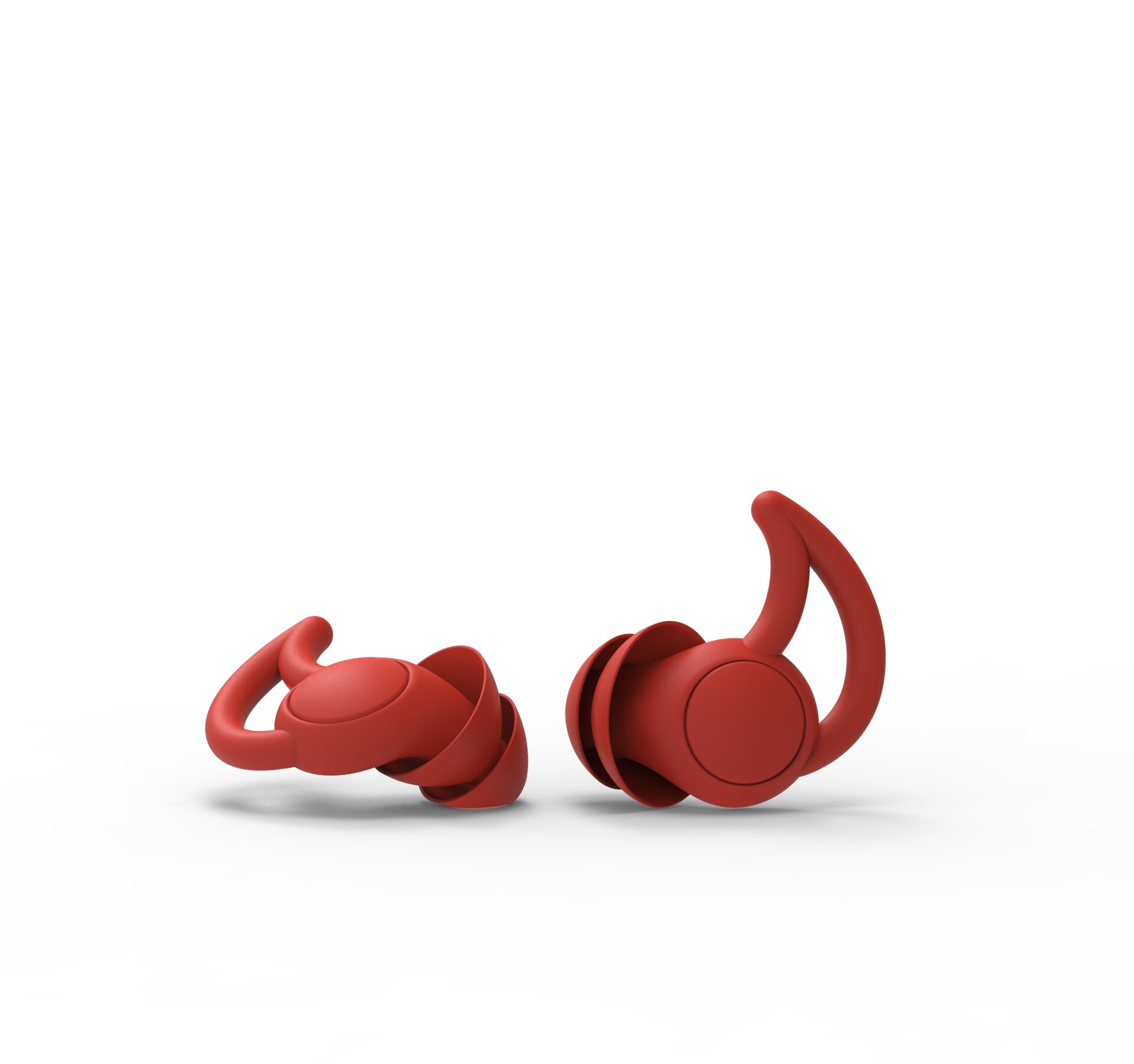 Tampões de ouvido à prova de som do silicone tapones para orelhas de redução de ruído do sono earplug espuma macia dormir tampões de ouvido anti-ruído: B-2 layers-red