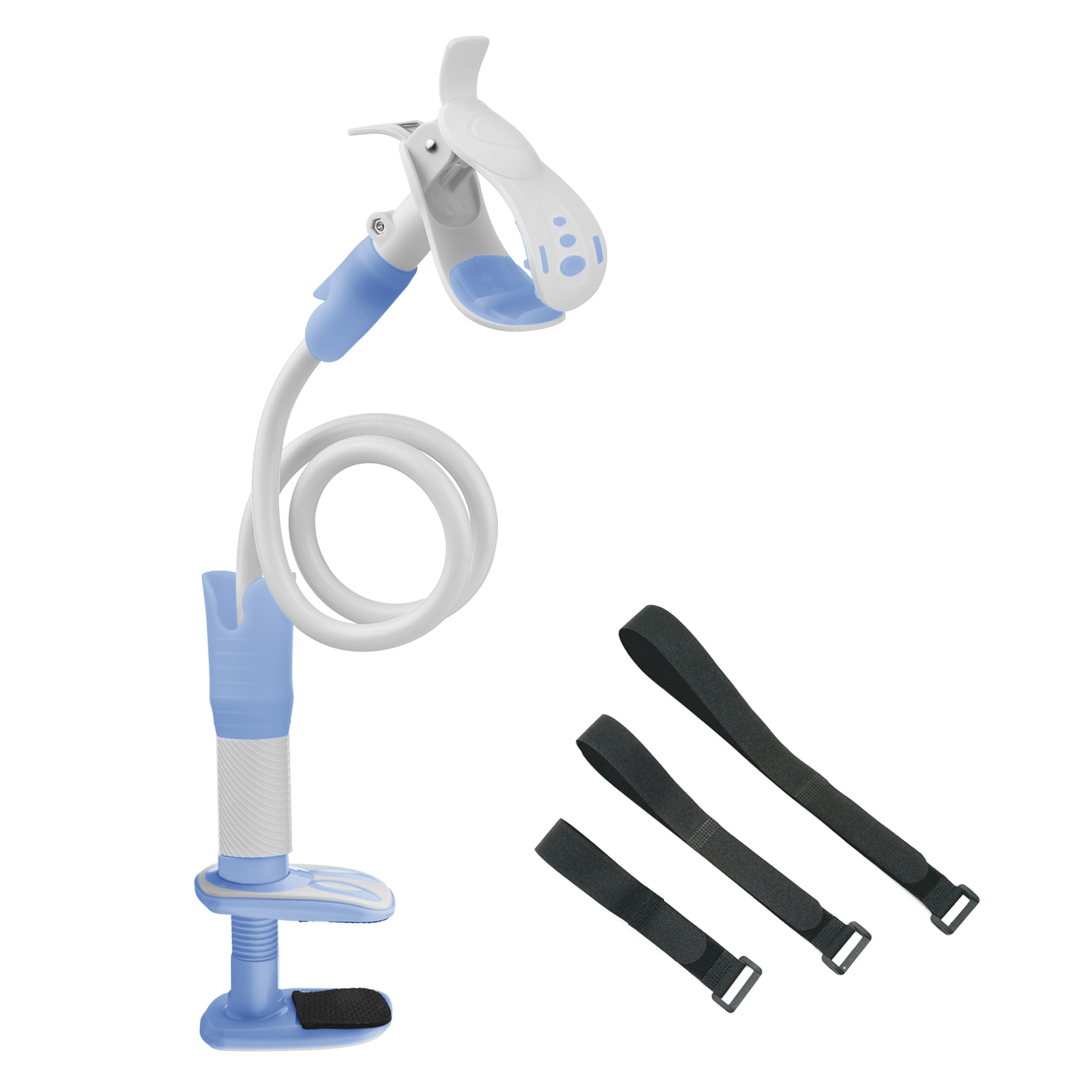 105CM Baby Monitor Halter Multifunktions Universal Kamera Halter Stehen für Baby Monitor Montieren auf Bett Einstellbar Lange Arm Halterung: Blau