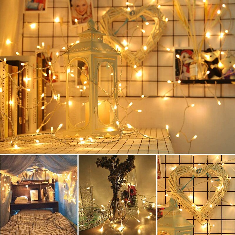 1.5m/3m/6m/7.5m/10m Christmas Lights Waterproof Battery Led String Lights Christmas Decorations For Home